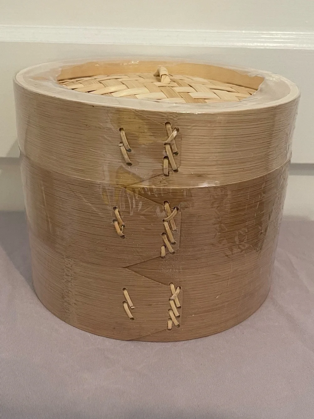 Bamboo Steamer Small Mini 7” Cooking Steam Dumplings Dim Sum Cuisine New